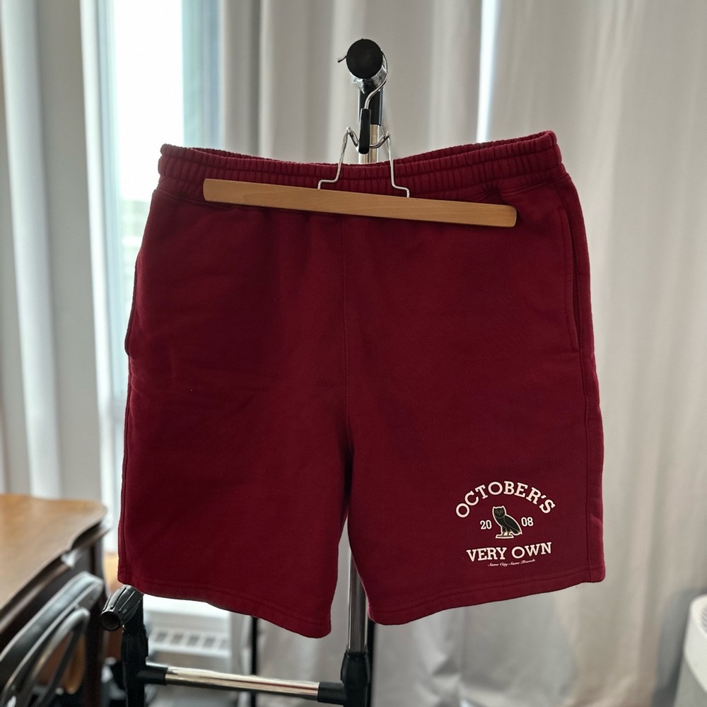 OVO Deep Red Collegiate Men’s Shorts Size Small